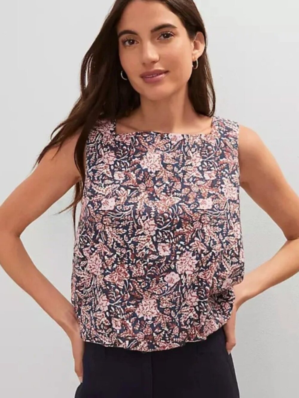 Ann Taylor Weekend Floral Tank Top